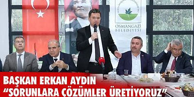 Başkan Aydın: 'Çözüm üretiyoruz'