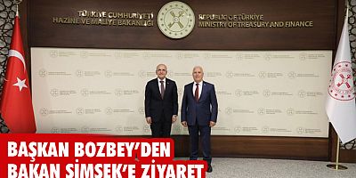 Başkan Bozbey'den Bakan Şimşek'e ziyaret