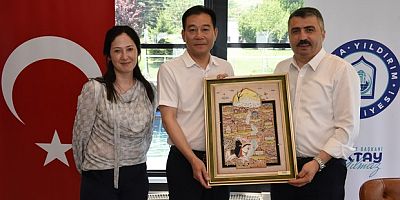 Başkan Yılmaz'ın konukları Çin'den