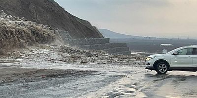 Batman'da kara yolu tek şeride düştü