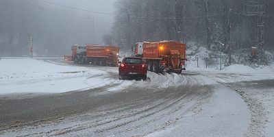 Bolu Dağı beyaza büründü
