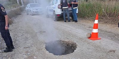 Bozköy yolunda 'obruk' oluştu