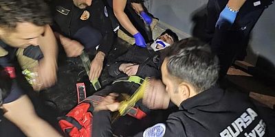 Bursa'da asansör boşluğuna düşen genç ağır yaralandı