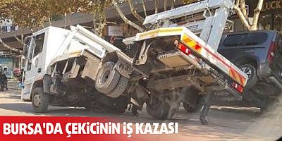 Bursa'da çekicinin iş kazası