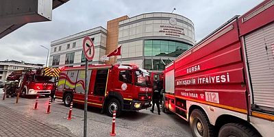 Bursa’da hastanede yangın paniği