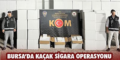 Bursa’da kaçak sigara operasyonu