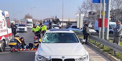 Bursa'da otomobilin çarptığı yaya ağır yaralandı
