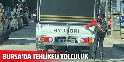 Bursa'da tehlikeli yolculuk