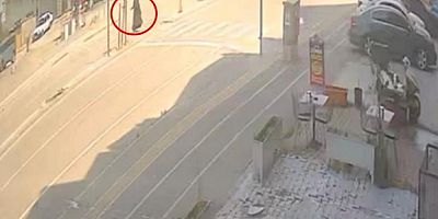 Bursa'da yaya geçidinde dehşet anları