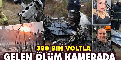 Bursa'daki uçak kazası kamerada