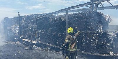 Bursa gişelerde yanan tır küle döndü