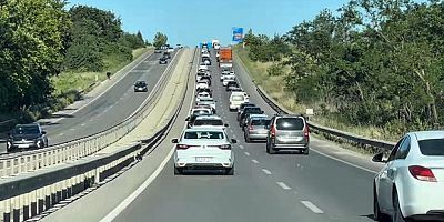 Bursa yolunda uzun kuyruklar oluştu