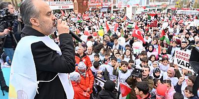Bursalı çocuklarından soykırıma protesto