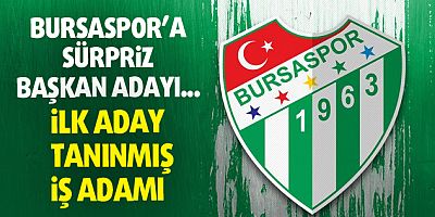 Bursaspor'a sürpriz başkan adayı!