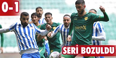 Bursaspor'da seri bozuldu: 0-1