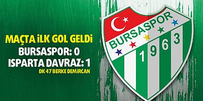 Bursaspor geriye düştü: 0-1