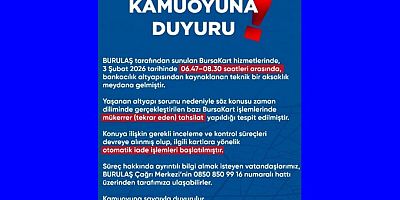 BURULAŞ'tan önemli uyarı