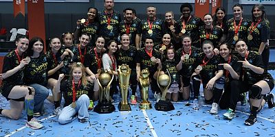 Büyükşehir Belediyespor sezonun üçüncü kupasına da kavuştu