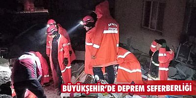 Büyükşehir’de deprem seferberliği