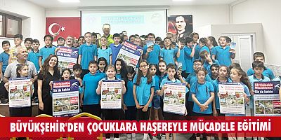 Büyükşehir'den çocuklara haşereyle mücadele eğitimi