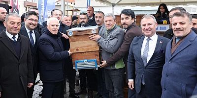 Büyükşehir'den dağ yöresine arı kovanı desteği
