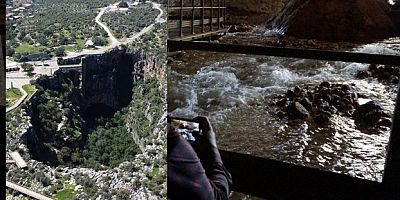 Cennet Obruğu'ndan 13 yıl sonra su çıktı