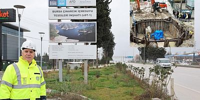 Çınarcık suyu Görükle ve Mudanya'ya taşınıyor