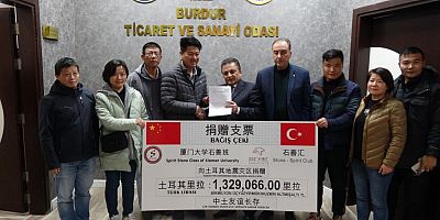 Çinlilerden depremzedelere yardım