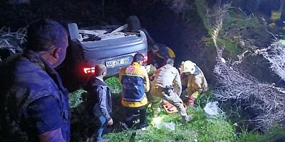 Cizre’de otomobil şarampole yuvarlandı: 4 yaralı