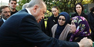 Cumhurbaşkanı Erdoğan, cenaze törenlerine katıldı