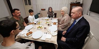 Cumhurbaşkanı Erdoğan, Kayacık ailesinin misafiri oldu