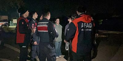 Dağlık alanda mahsur kalan çocuklar kurtarıldı