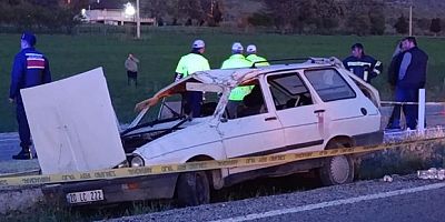 Denizli'de otomobil takla attı: 1 ölü, 4 yaralı