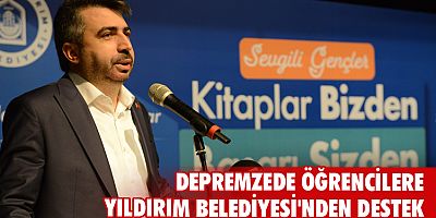 Depremzede öğrencilere Yıldırım Belediyesi'nden destek