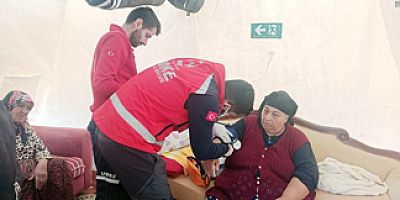 Depremzedelere yerinde hizmet