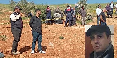 Devrilen traktörün sürücüsü hayatını kaybetti