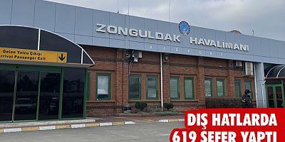 Dış hatlarda 619 sefer yaptı