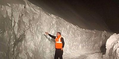 Diyarbakır'da kar kalınlığı 3 metreyi aştı