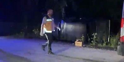 Düzce'de otomobil yan yattı: 5 yaralı