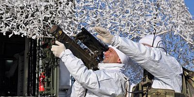 Eksi 18 derecede kış tatbikatı