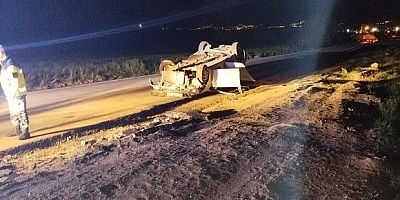 Elazığ’da otomobil takla attı: 6 yaralı