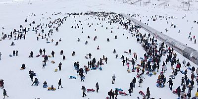 Erciyes'e sömestirde turist akını