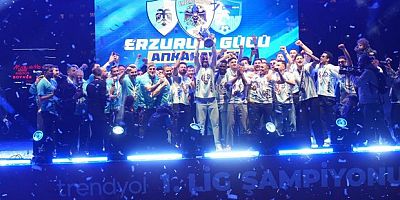 Erzurumspor şampiyonluk kupasını aldı