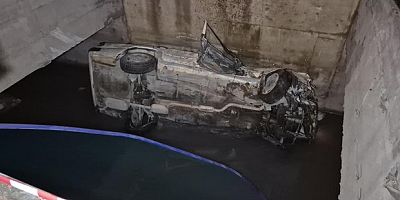 Eskişehir'de otomobil sulama kanalına uçtu: 2 yaralı