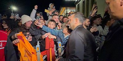 Galatasaray'a, Rize'de coşkulu karşılama