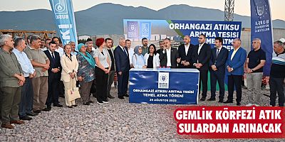 Gemlik Körfezi atık sulardan arınacak