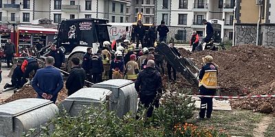 Göçük altında kalan işçi için ekipler seferber oldu