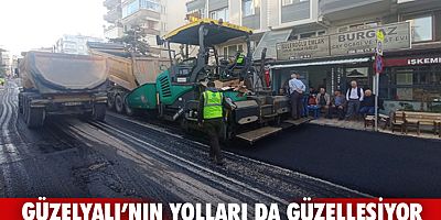 Güzelyalı’nın yolları da güzelleşiyor
