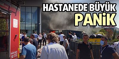 Hastanede yangın paniği