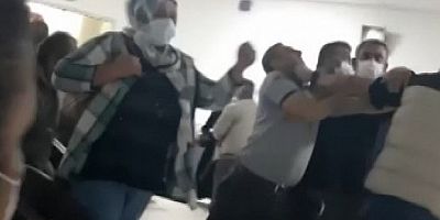 Hastanede tekme tokat kavga